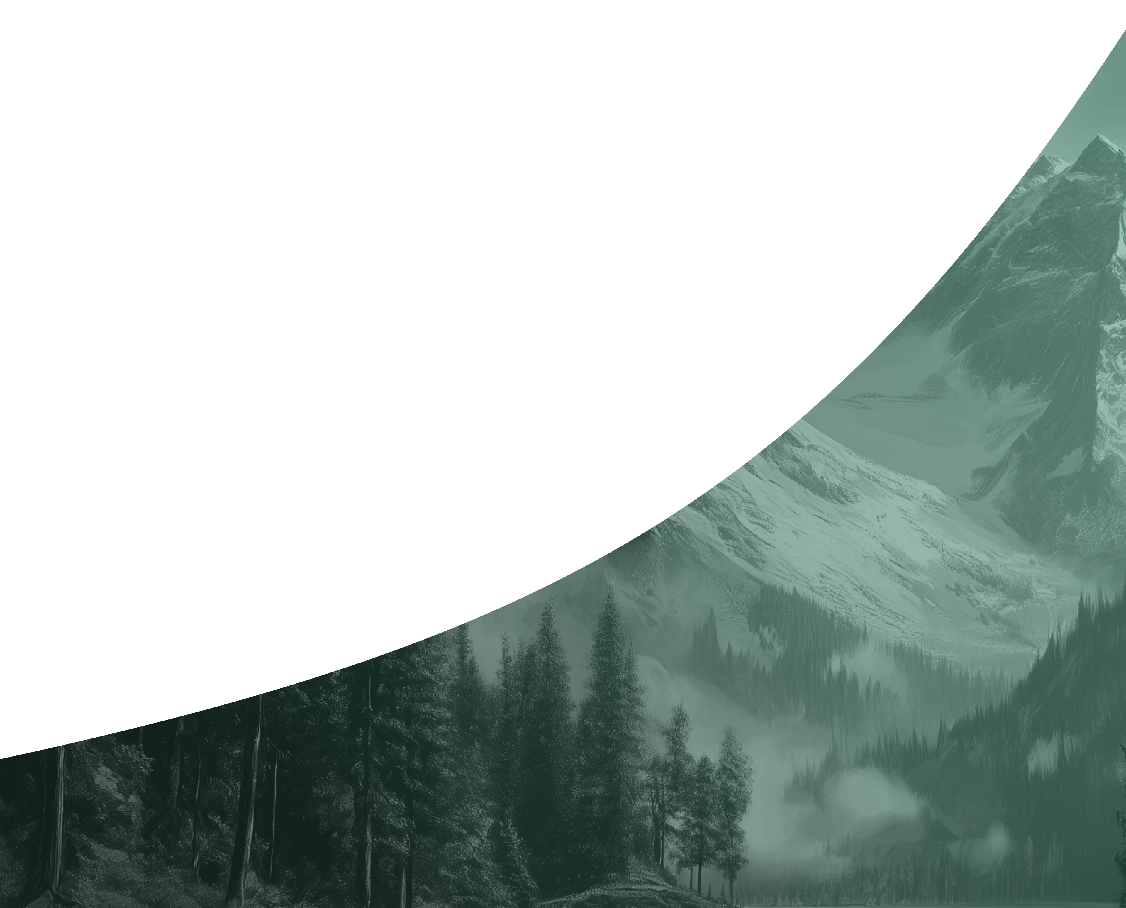Onramp website landscape artwork with a rising white curve