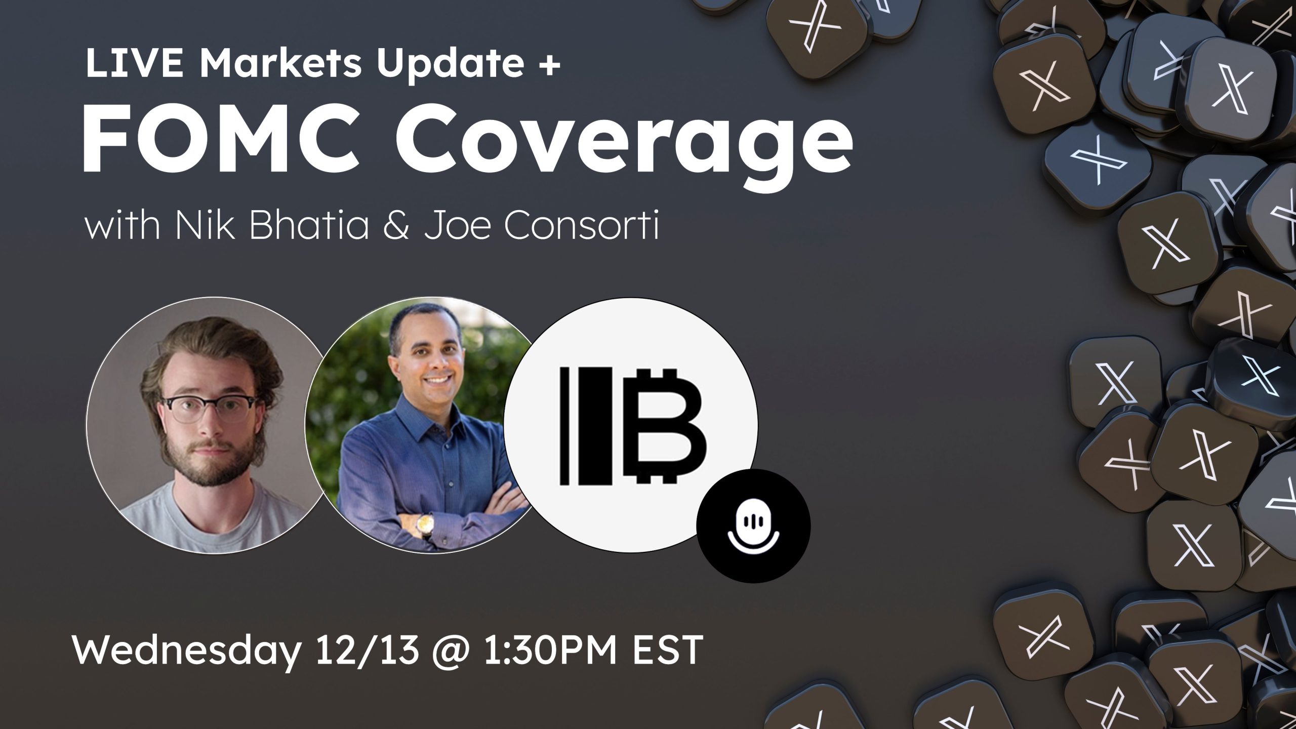 The Bitcoin Layer FOMC event announcement graphic